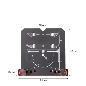 L-HT219 Woodworking 35mm Hinge Opening Locator Set Cabinet Door Hinge Hole Punching Positioning Ruler Opener Divine Tool